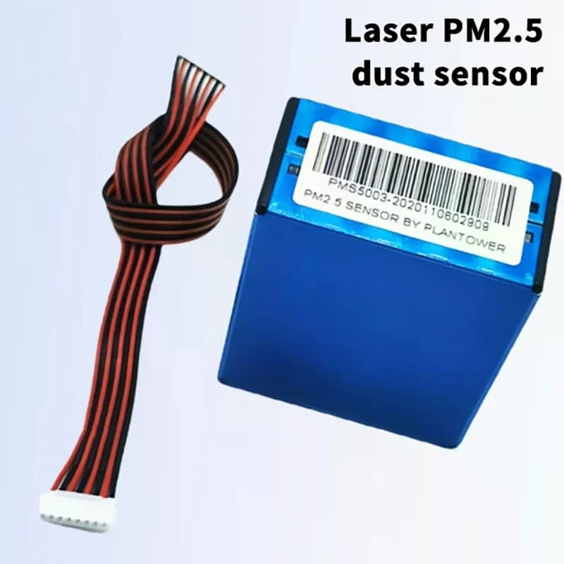 PMS5003 Sensore di particelle d'aria/polvere PM2.5, Laser all'interno, Modulo di uscita digitale Purificatore d'aria Sensore laser PM2.5 ad alta precisione G5