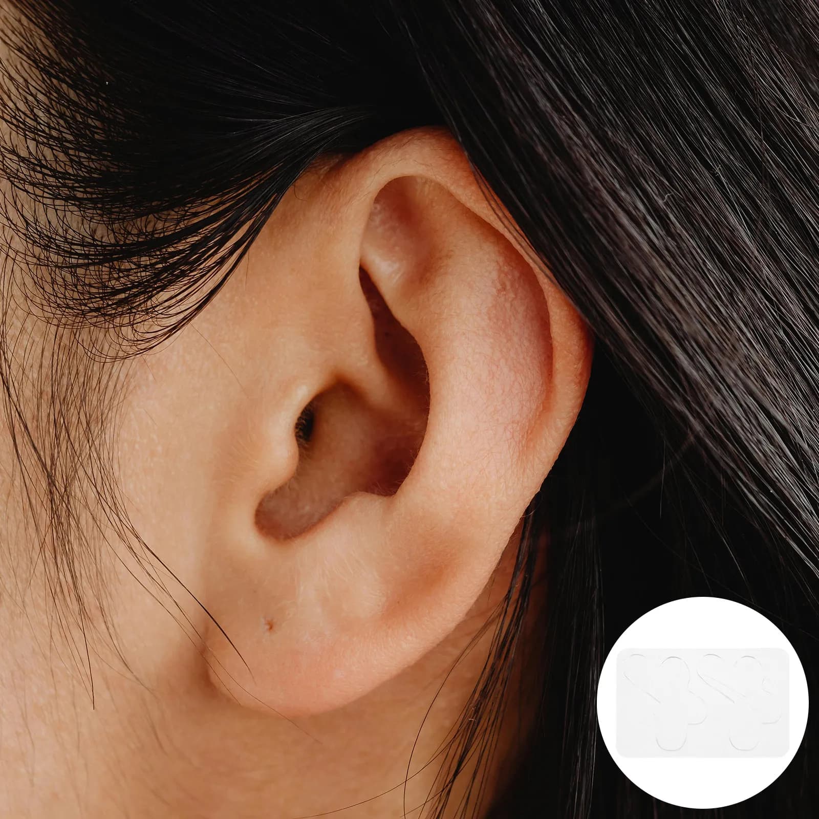 24Pcs Transparent Ear Tape Slimming Waterproof Ear Reshaping Tape Invisible Design Earlobe Patches Earring Lifters