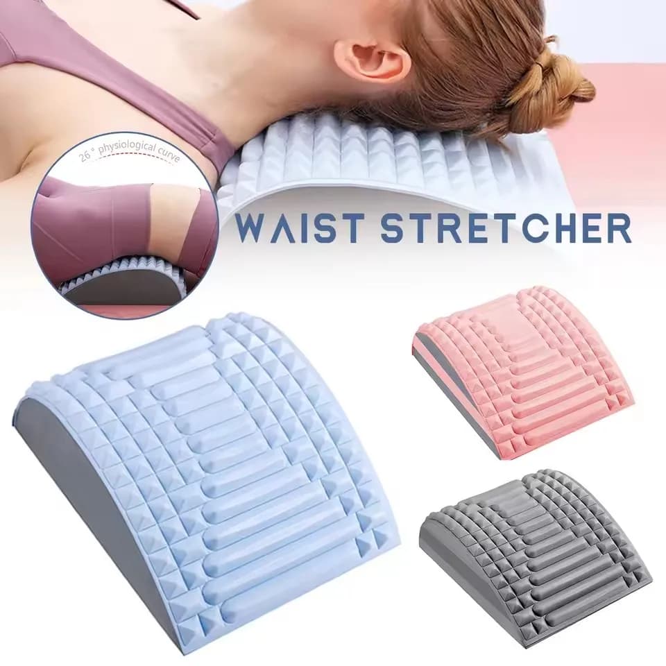 Tappetino Massaggiante per Schiena, Supporto per Allungamento Cervicale, Cuscino per Colonna Lombare, Rilassamento Muscolare, Yoga e Fitness