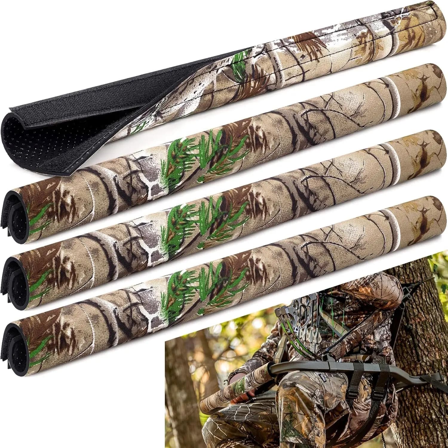 Supporto per albero mimetico Cuscinetti per binari Copertura per bracciolo antiscivolo Treppiede da caccia Tappetino per binari Supporto per arrampicata Attrezzatura da caccia per cervi all'aperto