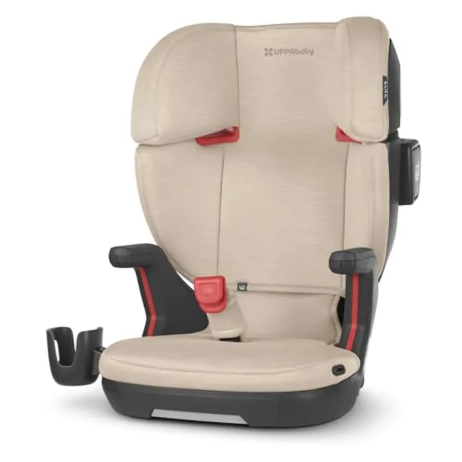 Seggiolino rialzato UPPAbaby Alta V2 con schienale alto e poggiatesta a sette posizioni con supporto attivo per la crescita, con guida cintura integrata SecureFit
