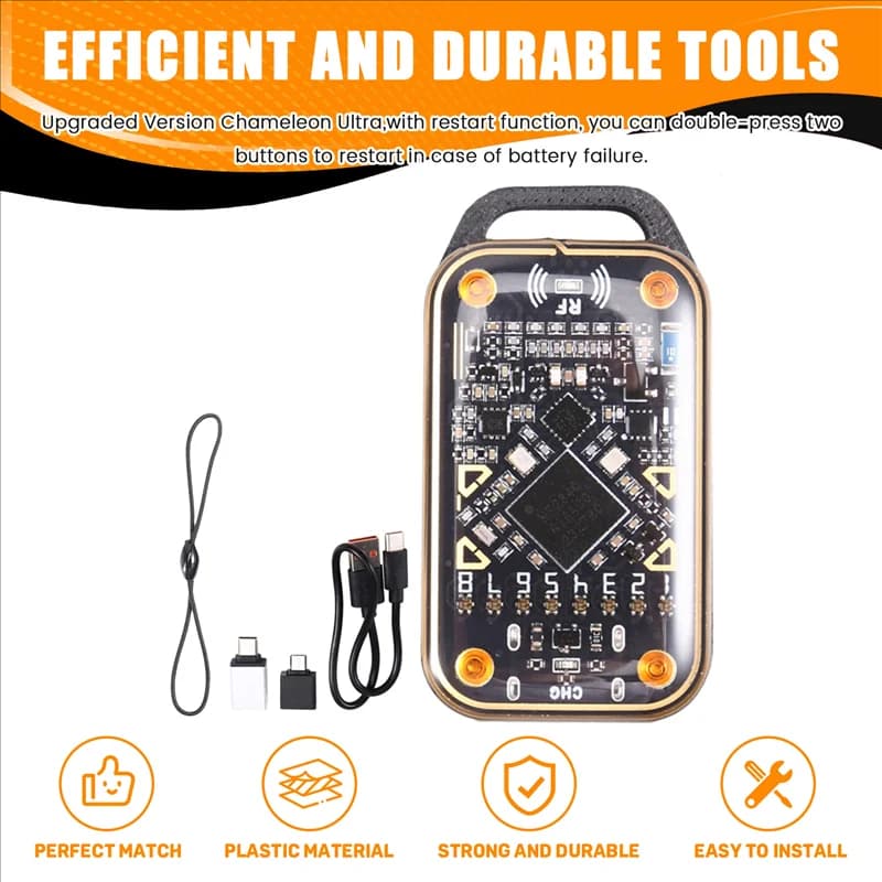 B03B-Upgrade Chameleon Ultra Smart Card Emulatore Kit Lettore di chip intelligente RFID 125K 13,56M Decodifica scheda Duplicatore NFC