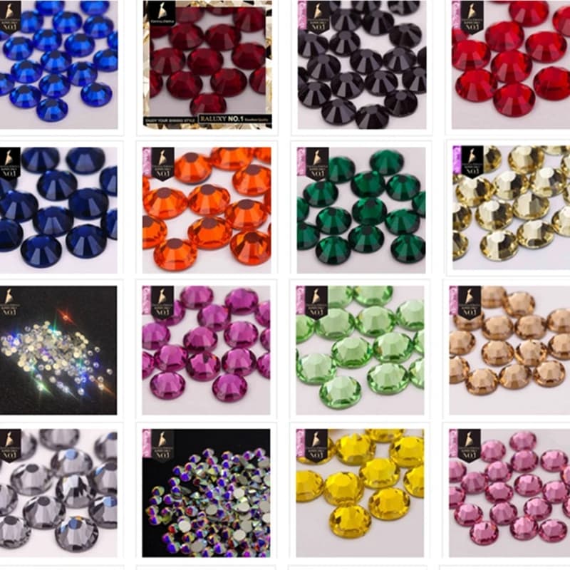 Crystal Castle 3D Nail Art accessori Diamond Glitter Makeup Strass Gems Top Diy Phone Stones Flatback Strass per l'artigianato