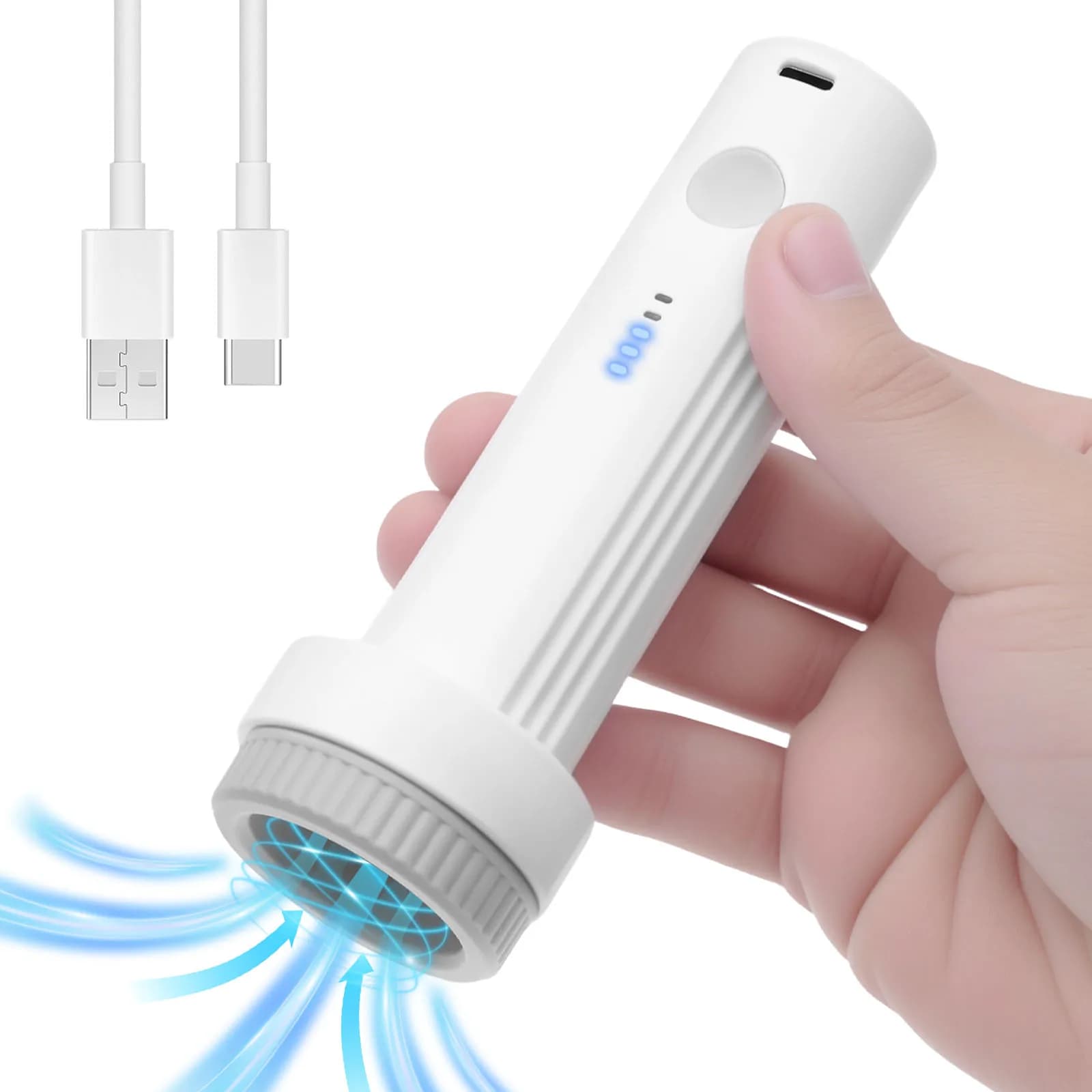 Pompa ad aria elettrica per sacchetti sottovuoto, compressione da viaggio, portatile, ricaricabile USB, salvaspazio per organizzare vestiti