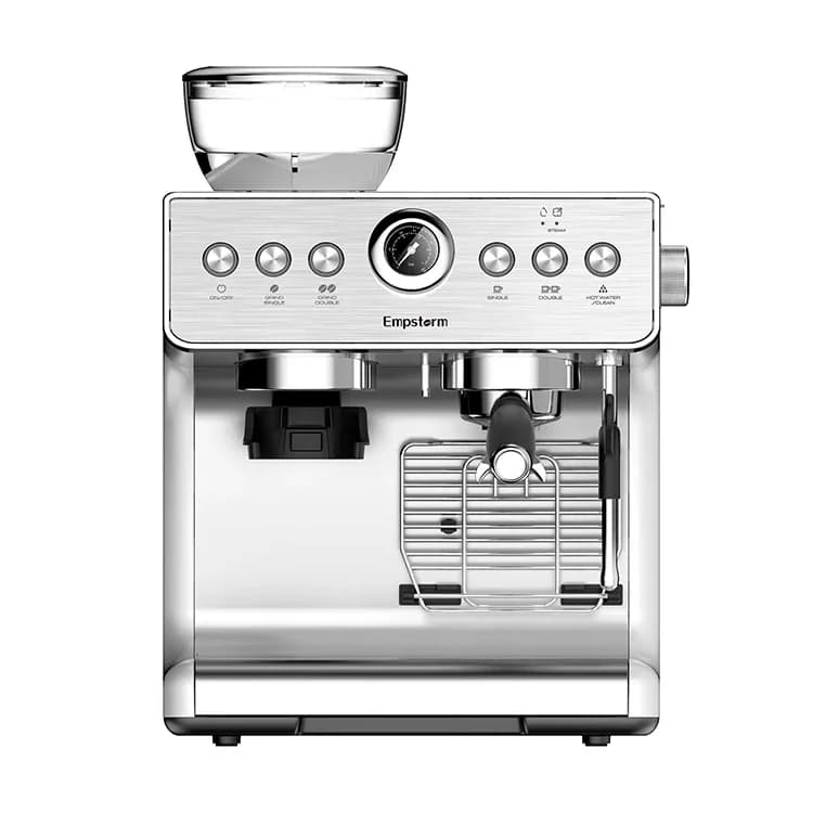 For 21M Commercial Semi-Automatic Espresso Machine with Grinder Electric Power Source Use Halloween Christmas Gift