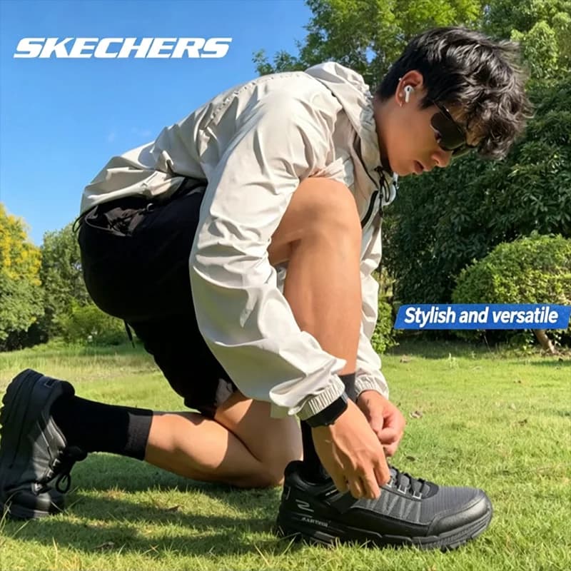 Scarpe da corsa da uomo Skechers ufficiali autentiche, nuove sneakers atletiche estive 2026, scarpe casual ammortizzate per il pendolarismo 220756-BKCC