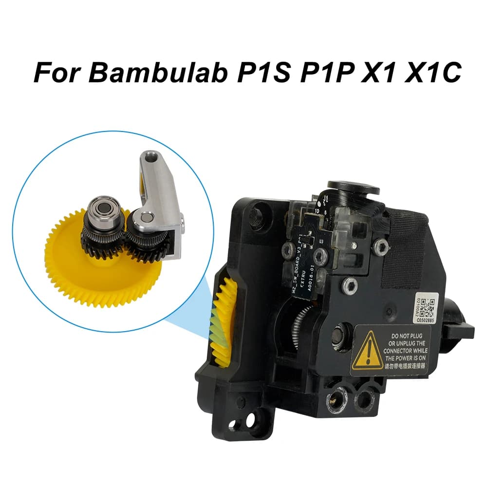 Per Bambu Lab Estrusore Gear Acciaio Temprato Gruppo di Aggiornamento Per Bambulab P1S P1P X1 X1C Estrusore Gear Accessori Per Stampanti 3D