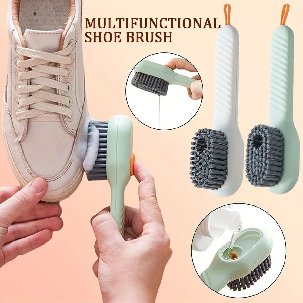 Spazzola per scarpe liquida, spazzola per scarpe multifunzionale, speciale lavaggio professionale delle scarpe, setole morbide, non fa male alla spazzola per lavare le scarpe