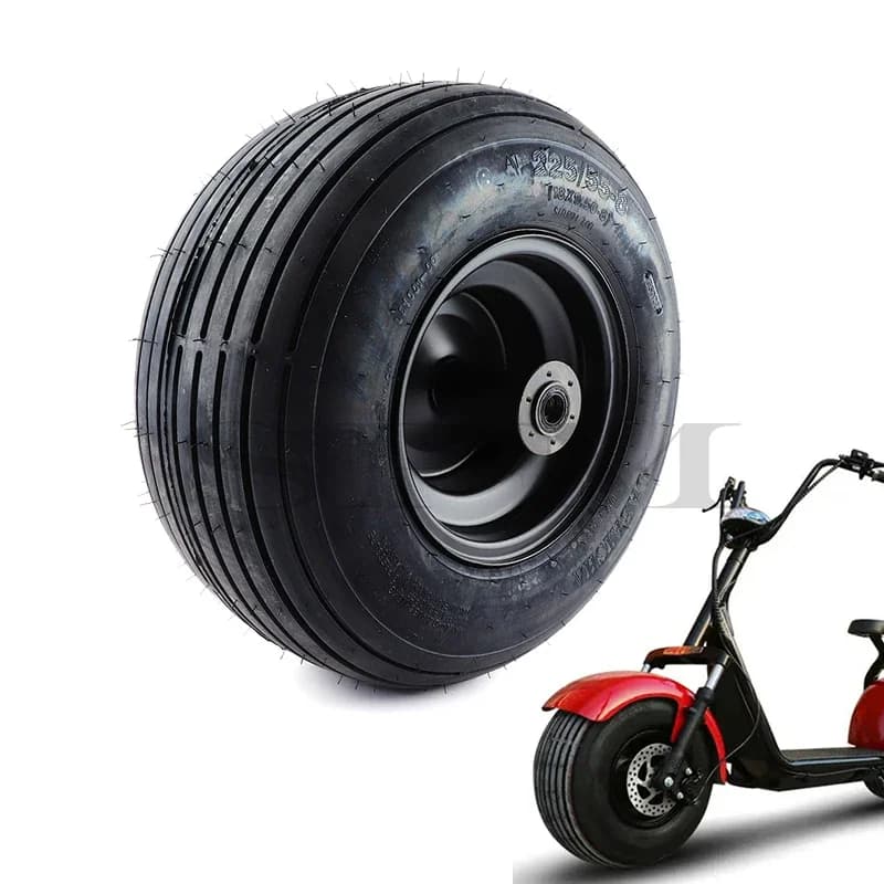 18x9.50-8 vuoto Pneumatico 225/55-8 Tubeless con mozzo ruota freno a disco Per Cina Harley bicicletta scooter elettrici ruote da 8 pollici