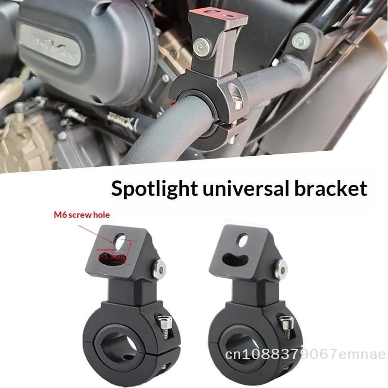 [ZYAS] Supporti Regolabili per Luci LED Moto, Staffa Universale per Montaggio Fari Modificati, Kit di Montaggio Interno Diametro 18-32mm
