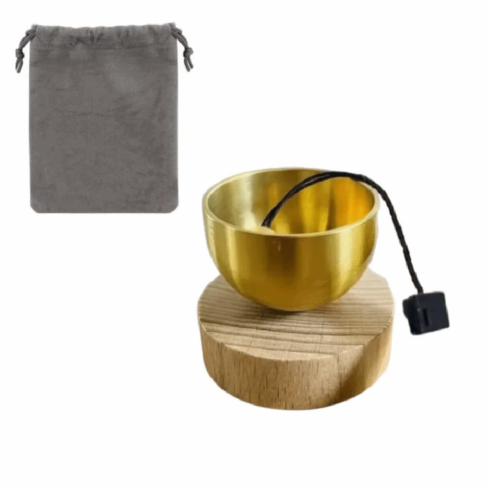 Mini Tibetan Singing Bowl Relaxation Music Copper Sound Bowl Relaxation Tool with Storage Bag Meditation Bowl Gifts