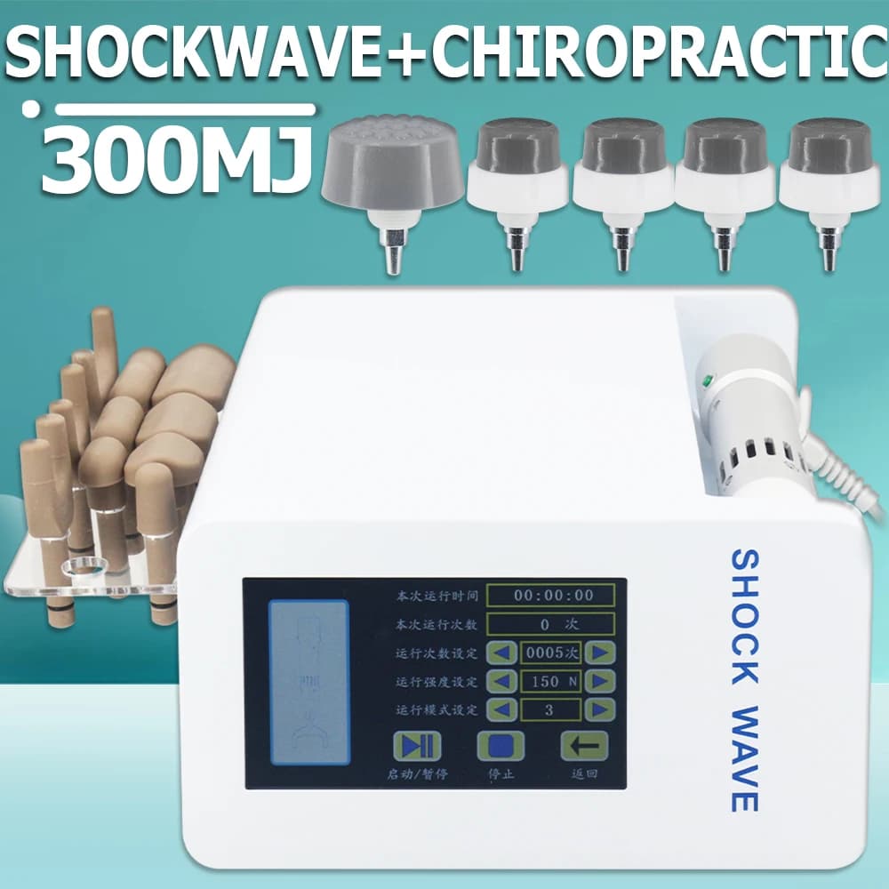 300MJ Urto Wave Therapy Machine for De and Solve Treatment from Pain, 1800N Chiropractic Gun, New Professional Massage 2 IN 1 in Urto Waves