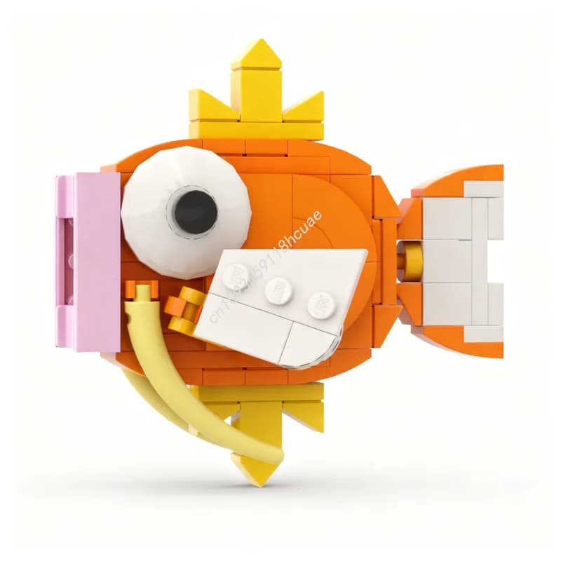 103 pz MOC Magikarp Pokemon Creator Esperto Modello Building Blocks Architettura Giocattolo FAI DA TE Regali Di Natale Idea Educazione Mattoni Per Bambini