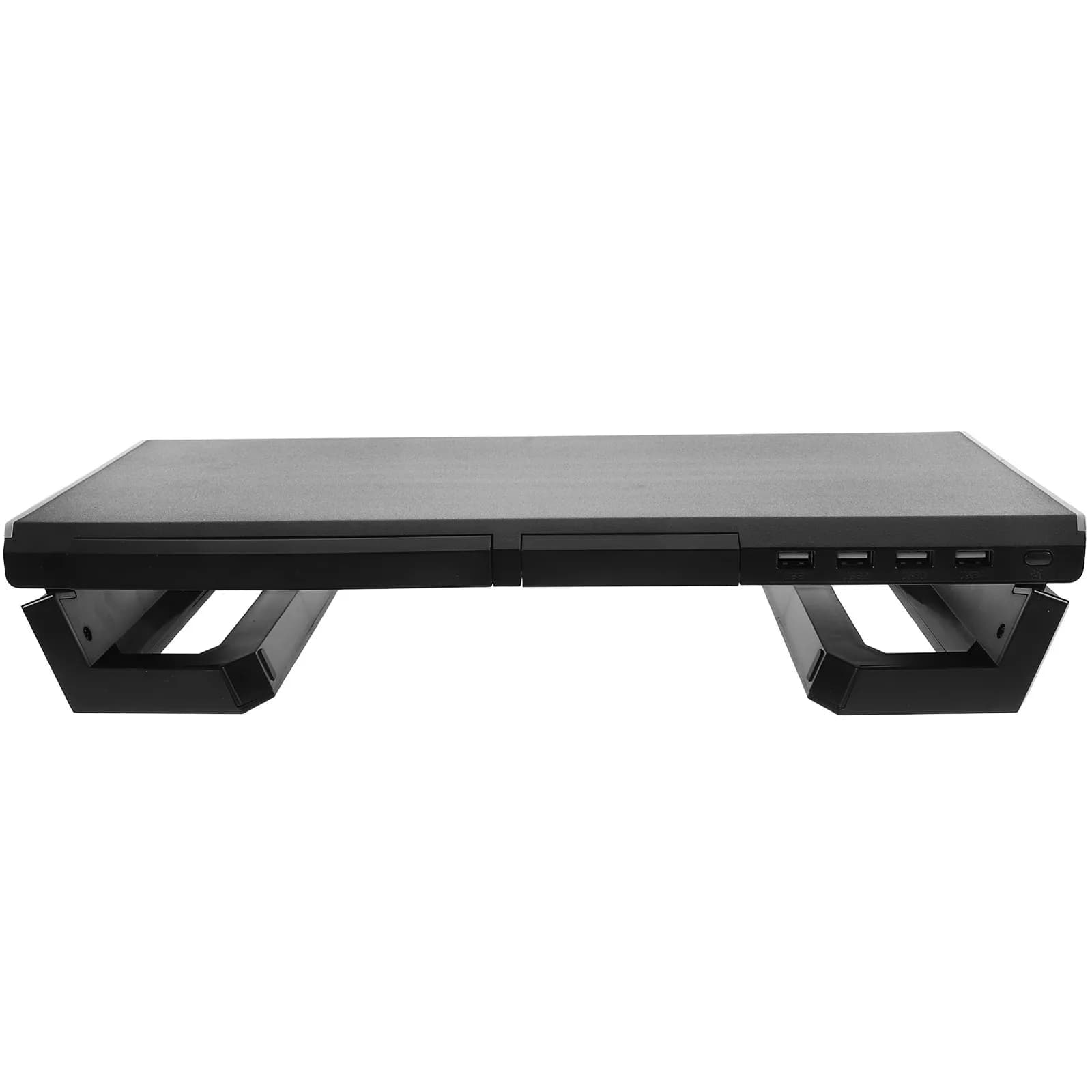 Laptop Monitor Riser Stand Desktop Computer Screen Elevator with USB Charging Port Rgb Lights Ergonomic Eye Neck Strain Relief