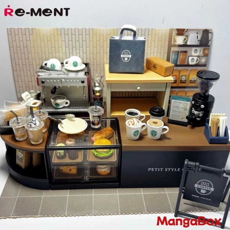 REMENT Box Egg PETIT STYLE COFFEE Miniature Coffee Shop Playset Collectible Toy with Cake & Food Ideal for Collectors And Play