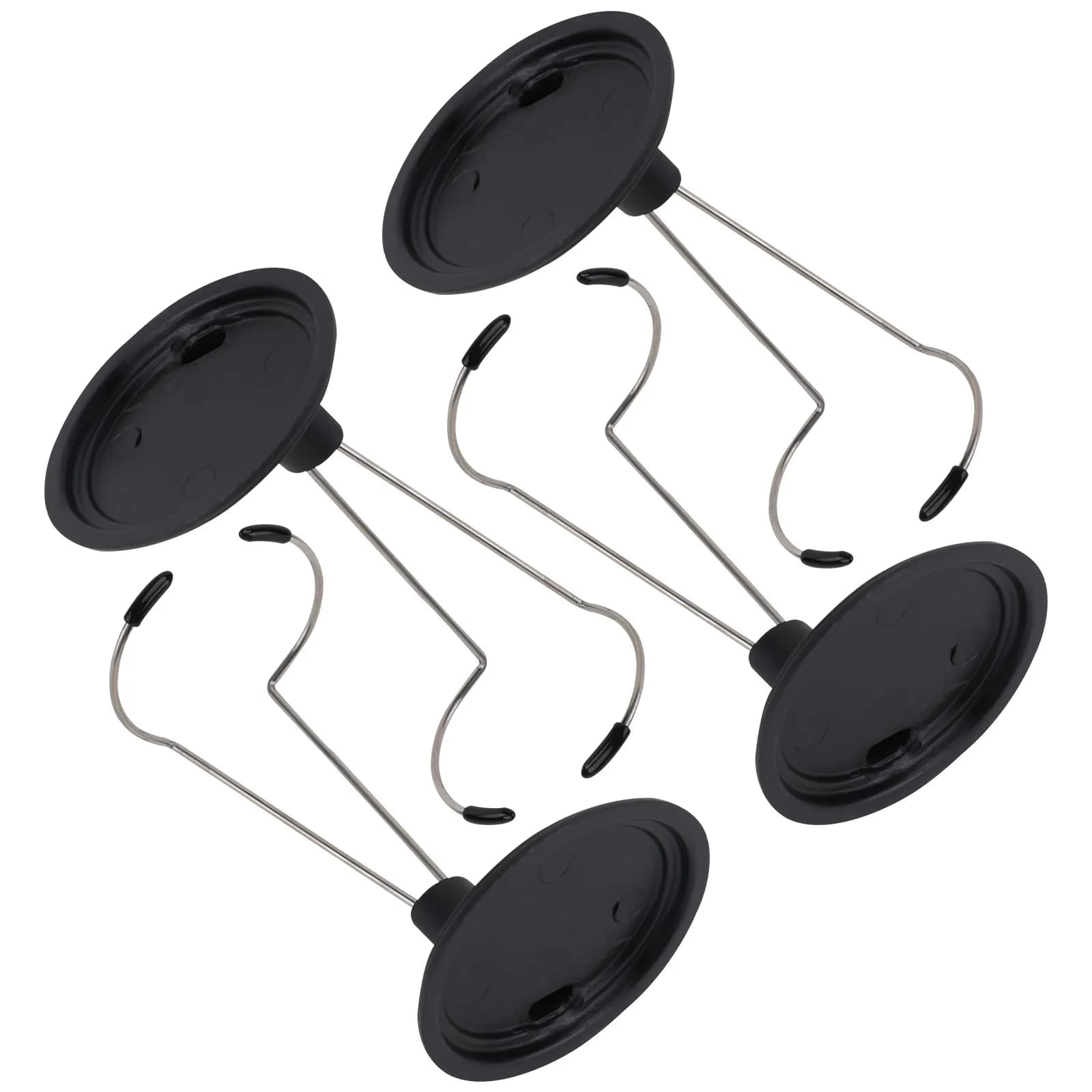 4 Pezzi Supporto Creativo Portatile Nero 15 cm per Esposizione Figure Orso, Portaoggetti Domestico, Supporto Regolabile per Action Figure