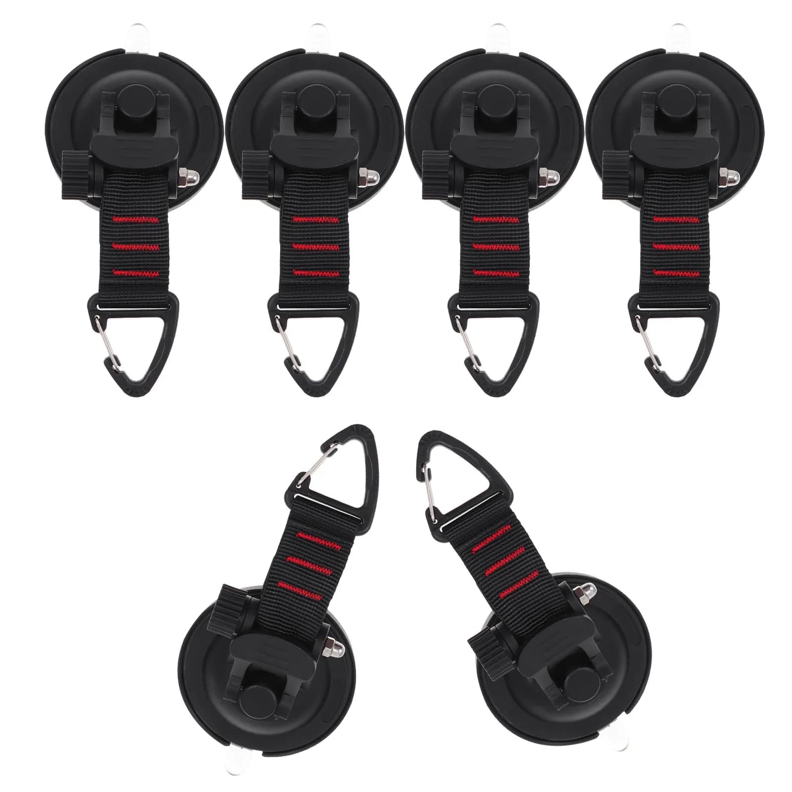 6Pcs Suction Cup Hooks Heavy Duty Anchor Rotating Design for Outdoor Camping Rv Boat Canopy Car Tent Wind Resistant Setup