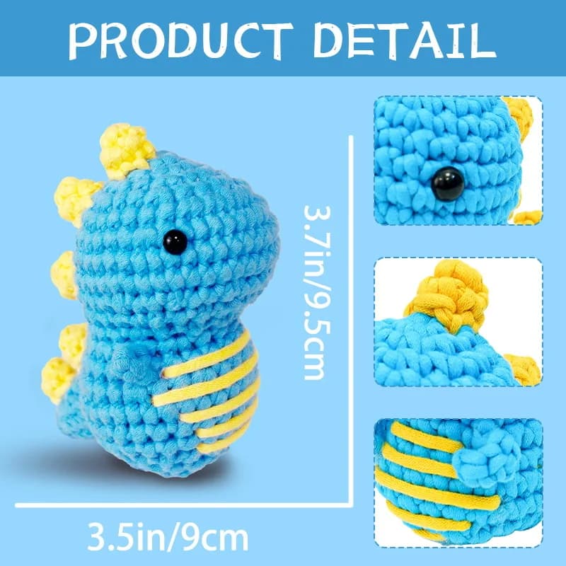 Multifunction Crochet Stuffed Animal Kit With Crochet Hooks Handmade DIY Crochet Kit Non-Finished Product Beginner Yarn Set Kit