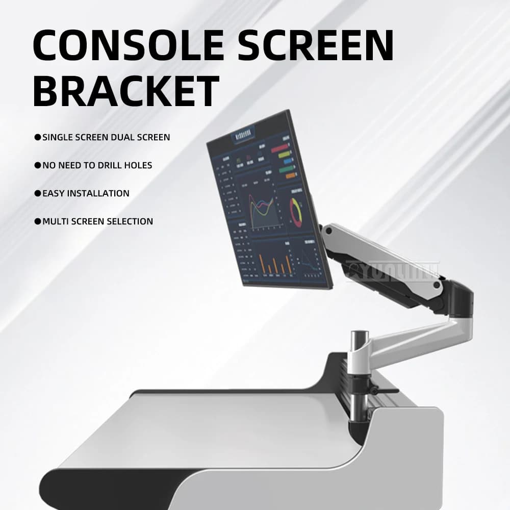 Computer display screen stand Desk monitor display holder Up and down lift control console bracket