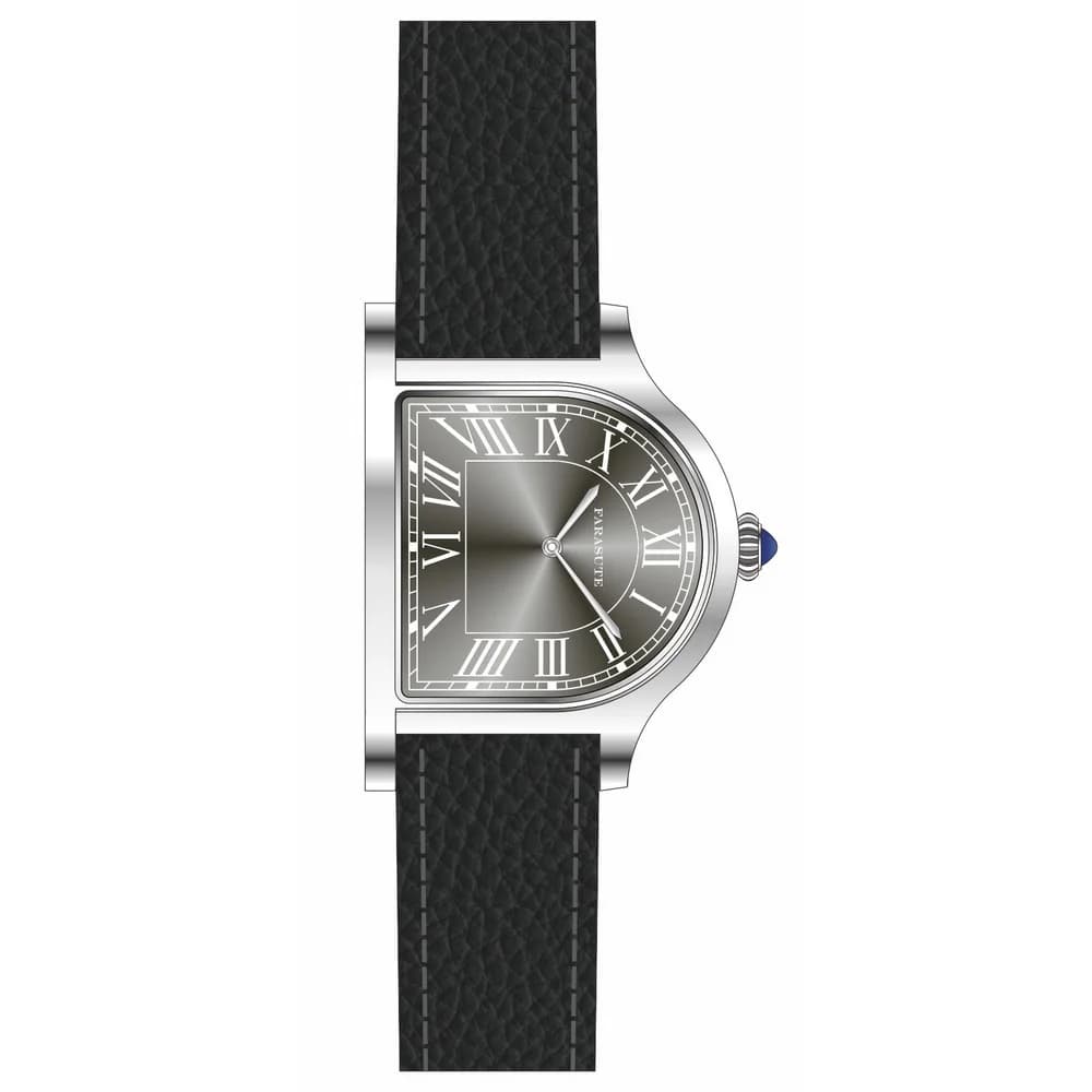 FARASUTE Couple Watch Vintage Men Quartz Wristwatch Women Unique Irregular Case Shape Sapphire Mirror Roman Scales