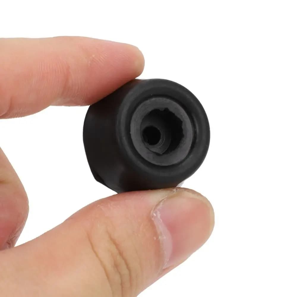 20PCS Durevole stecca da biliardo copertura nera fondo piatto copertura coda da biliardo 27x13mm stecca in gomma copertura inferiore stecca da biliardo protezione