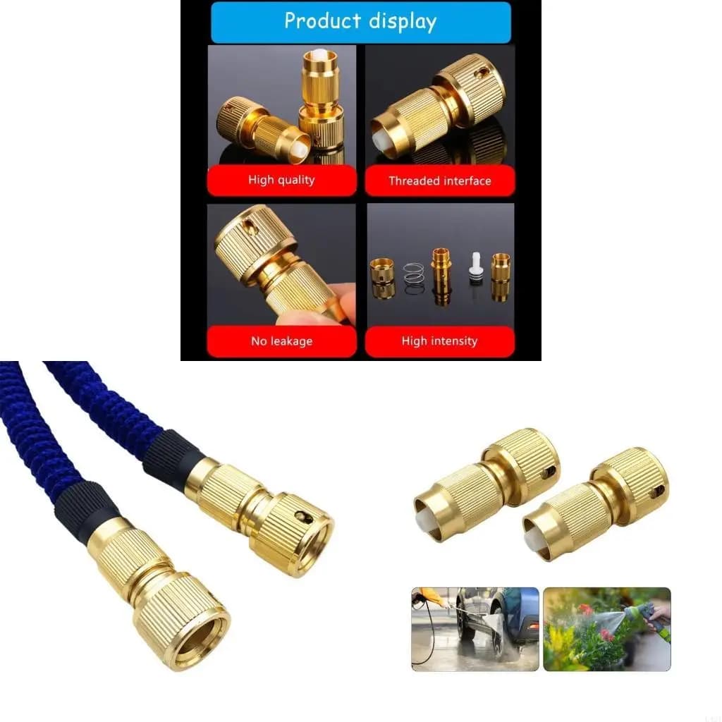 L43A Connettore rapido per tubo da giardino Connettore per rubinetto in alluminio Adattatore connettore rapido Connettore per
