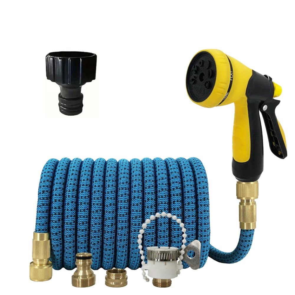 25ft-125ft Expandable Magic Hose High Pressure Car Wash Hose With Spray Gun Set Outdoor Watering Irrigation Tool Garden Hose