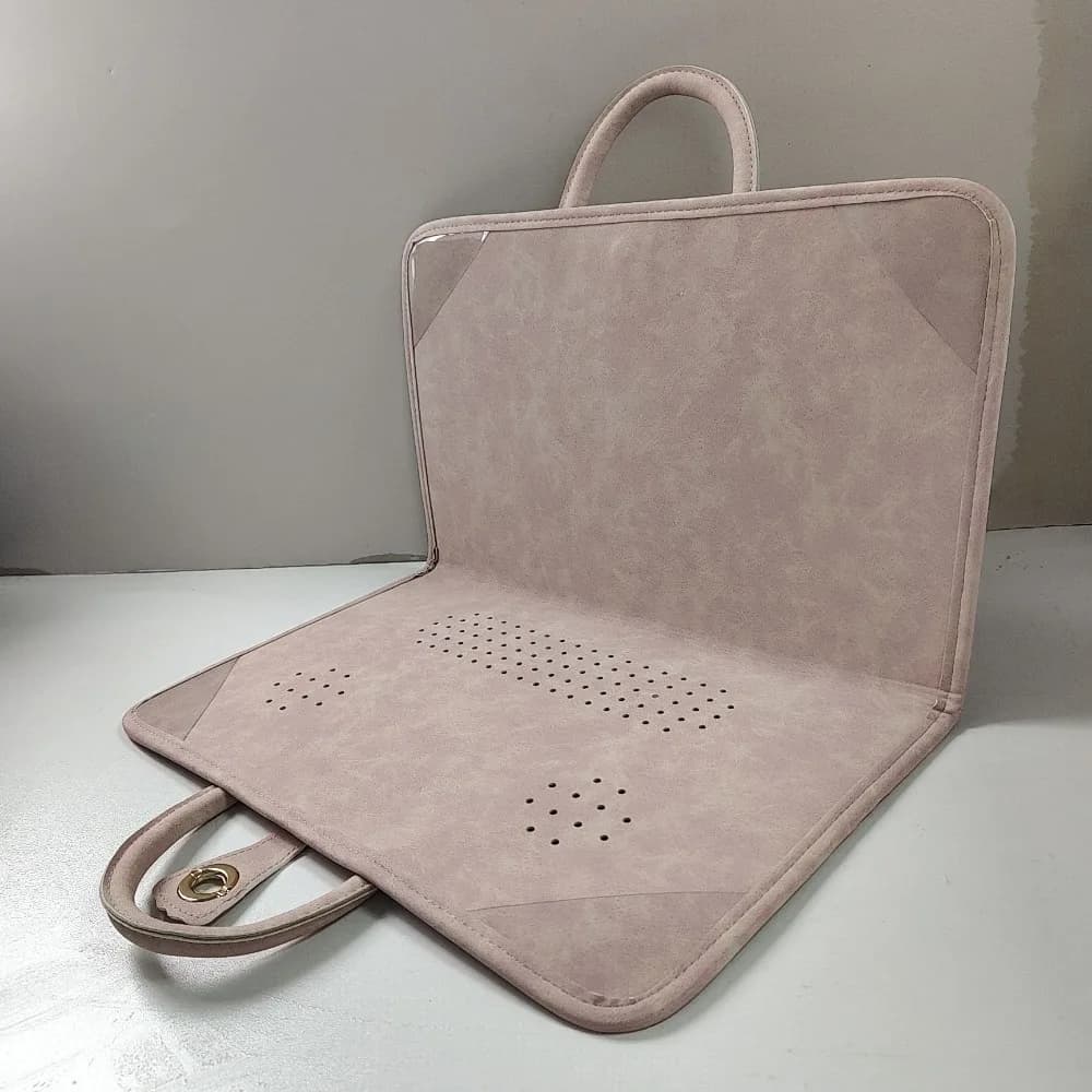 Simple PU Leather Laptop Sleeve 14 15.6 16 Inch Shockproof Computer Protective Case with Handle Laptop Bag
