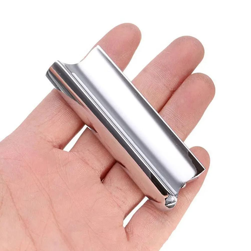 Set di 5 Sladi per Chitarra Elettrica in Acciaio Inox, Barre Metalliche per Chitarra, Tono Chiaro e Brillante, Sladi per Dita Cromati a Caldo