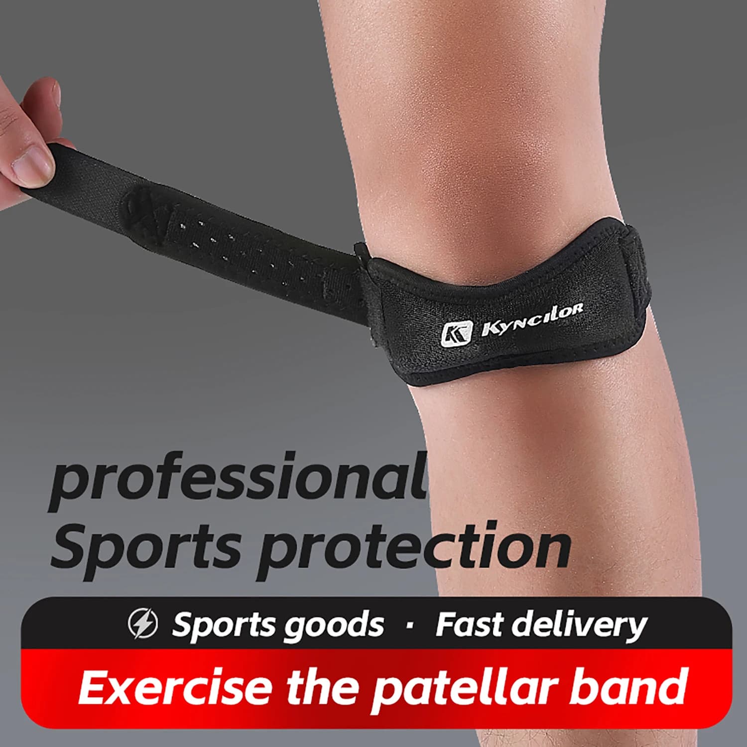 1PC rotula rotula swipe adjustable silica gel knee tensioners protection strap knee brace racing sport cycling gym knee support