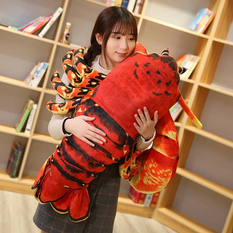 Simulazione Aragosta Peluche Bambola morbida Giocattolo per bambini Divano cuscino Fotografia prop Regalo di Natale b2735