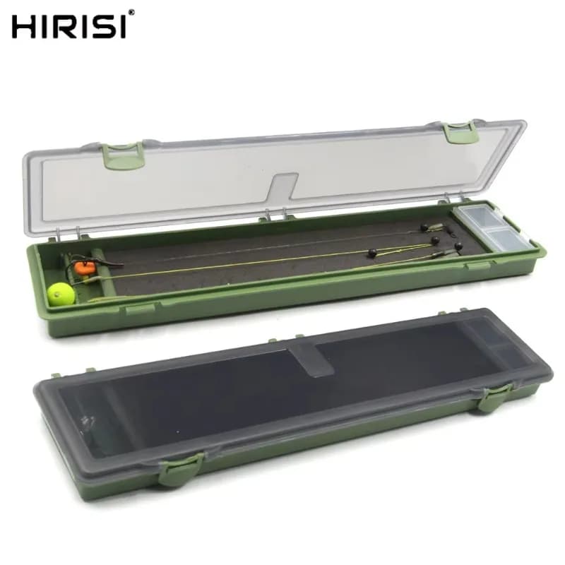 Hirisi 1 pz Scatola porta attrezzatura da pesca alla carpa, porta rig rigido con pin, custodia per rig, accessorio da pesca, scatola portaoggetti per la pesca