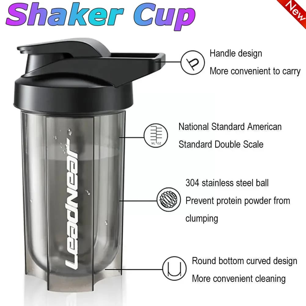 500Ml Portable Milk Shake Protein Powder Mixing Cup Fitness Drinking Bottle For Gym Shake Bottles A Try of Lost Sports Water Bottle