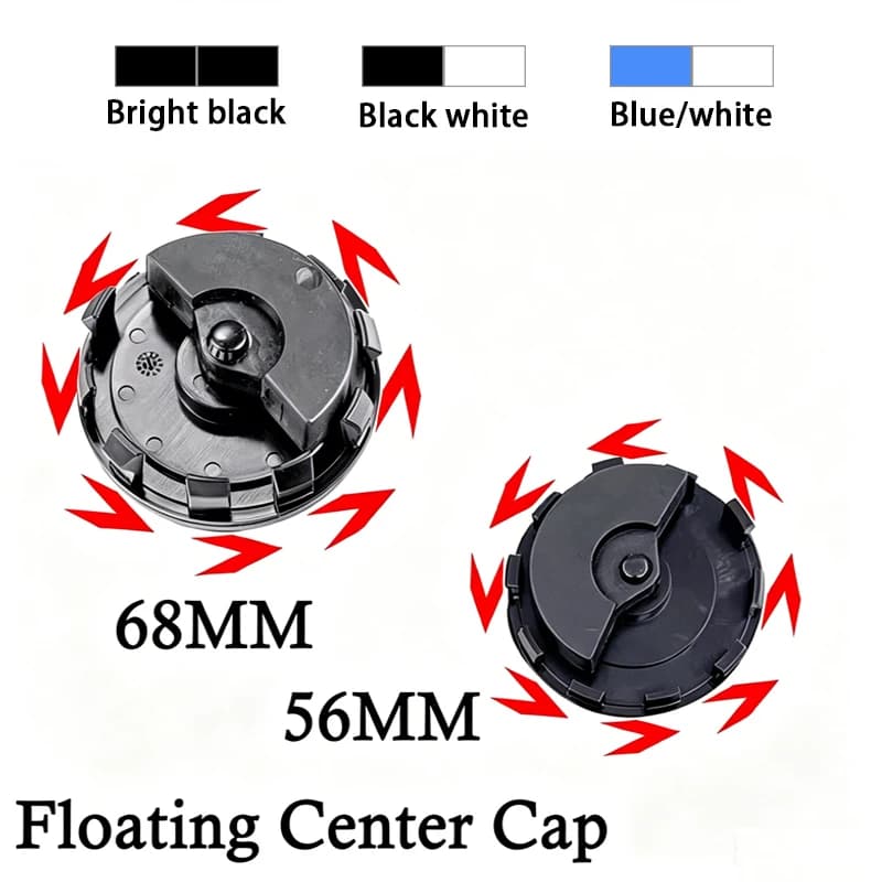 4Pcs 56MM 68MM Car Floating Wheel Center Cap Hub Covers Badge For E46 E90 E60 F30 F10 X1 X2 X3 X5 X4 X6 X7 G30 G20 Accessories