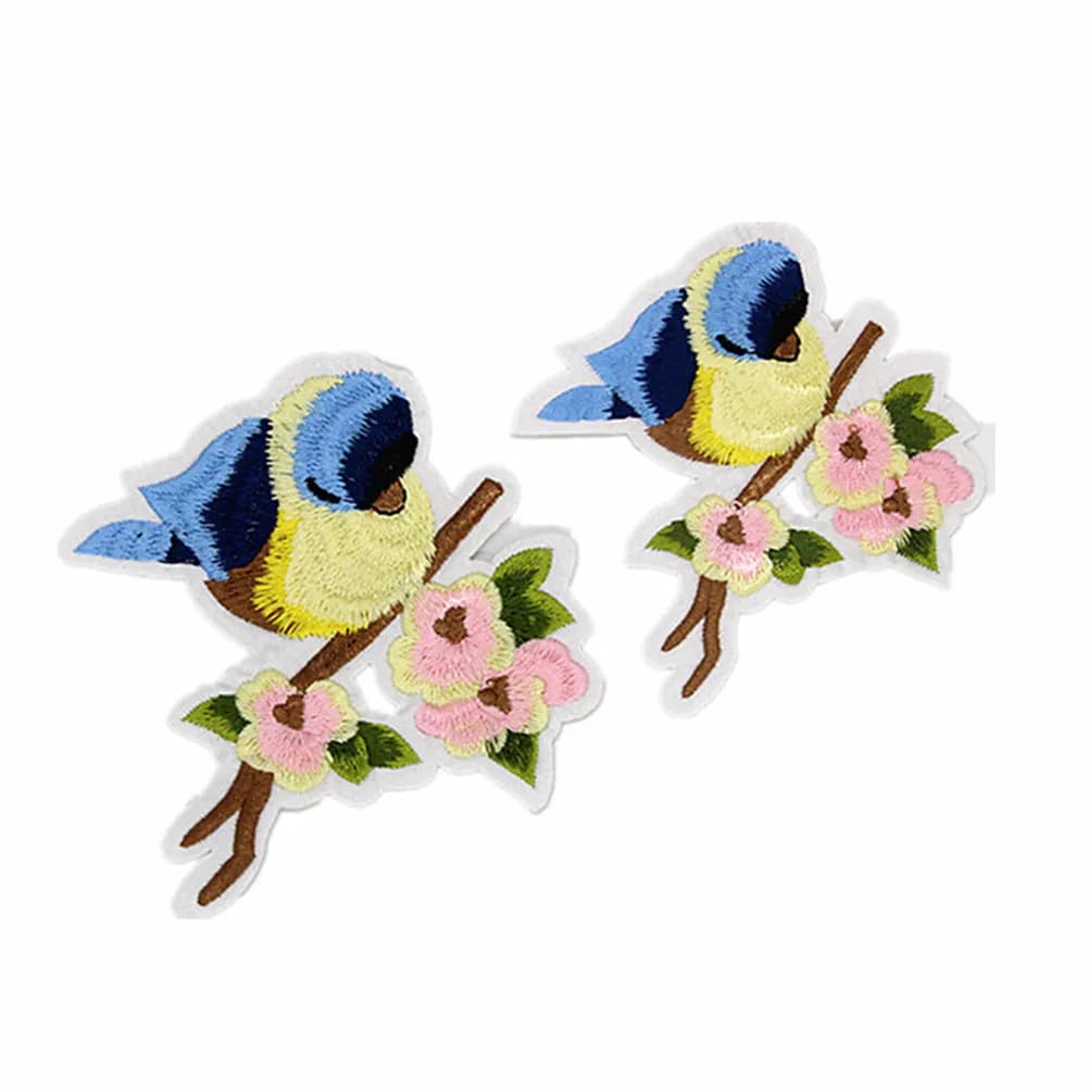 12 Pcs Embroidered Patches Applique Decoration Sticker Craft Iron Sew Clothing T Shirt Skirt Jeans Vests Hats Backpack