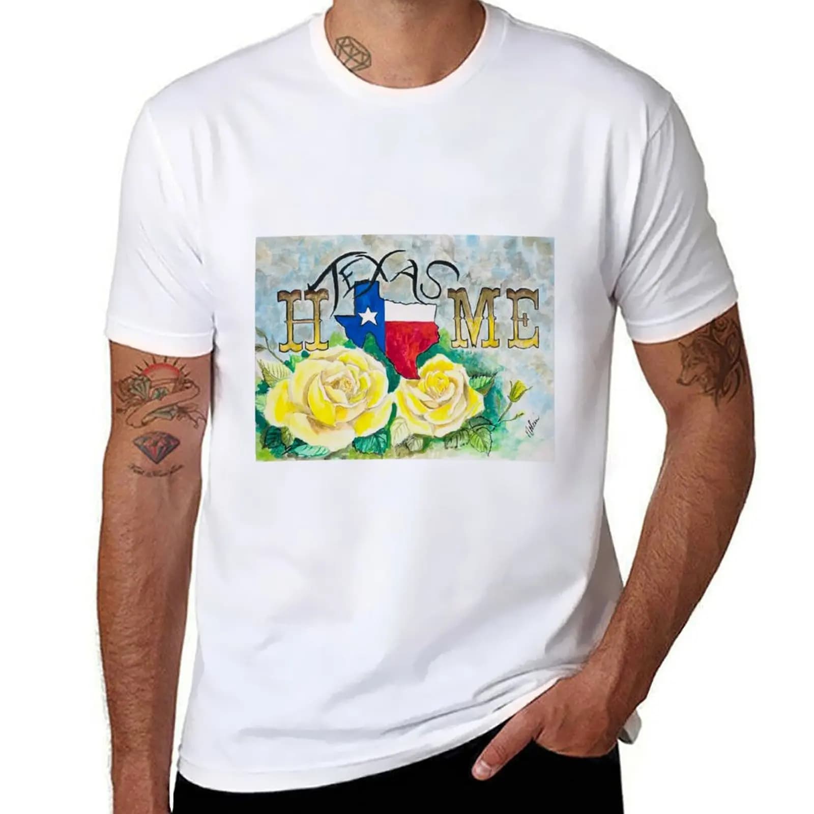 home Texas T-Shirt T-shirt casual resistente all'acqua