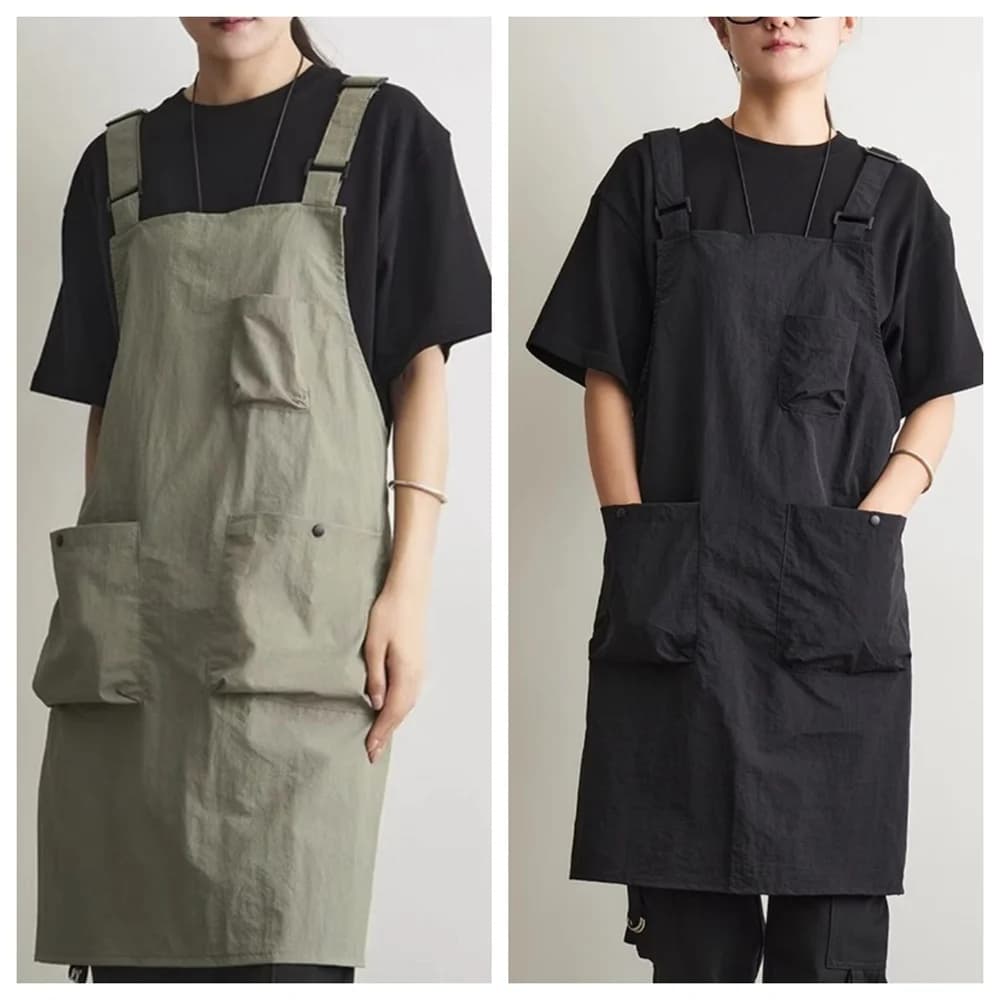 Grembiule impermeabile della nuova Corea per barbiere all'aperto, caffetteria, grembiule da lavoro per catering, abbigliamento da lavoro da cucina per la casa unisex, giardino domestico