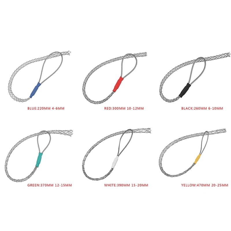 4-25mm Cable Antislip Pipe Conduit Cable Puller Wire Grips Pull Mesh Cable Pulling Grips Lassos Socks Electrician Tool Accessory