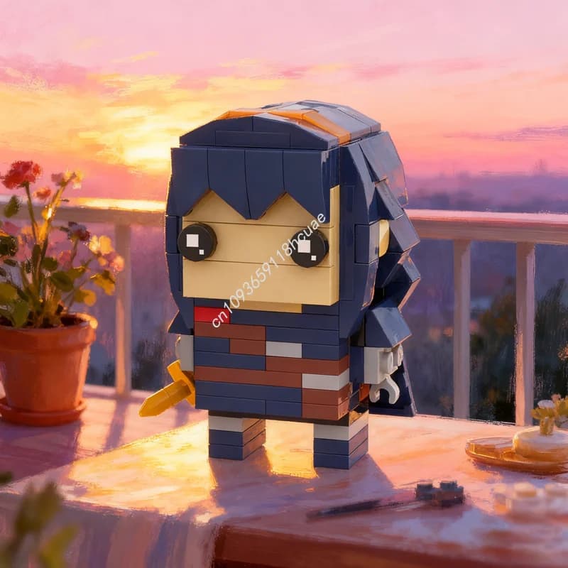 153pcs MOC Brickheadz Lucina Fire Emblem Awakening Model Toys Christmas Gift Building Blocks Construction DIY Creative Idea
