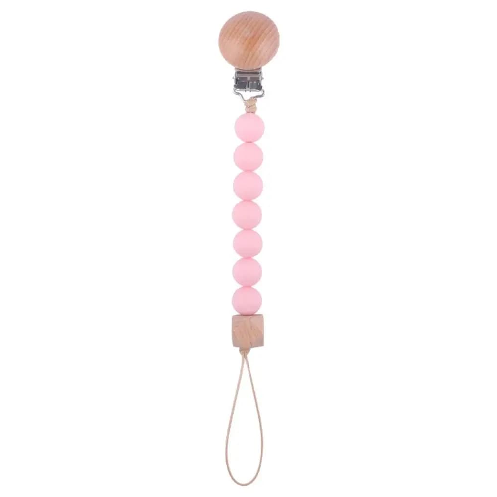 Porta succhietto Porta capezzoli Clip Legno Bambino Massaggiagengive per bambini Giocattoli Cinghie Catena per ciuccio per bambini Clip porta ciuccio Clip per ciuccio