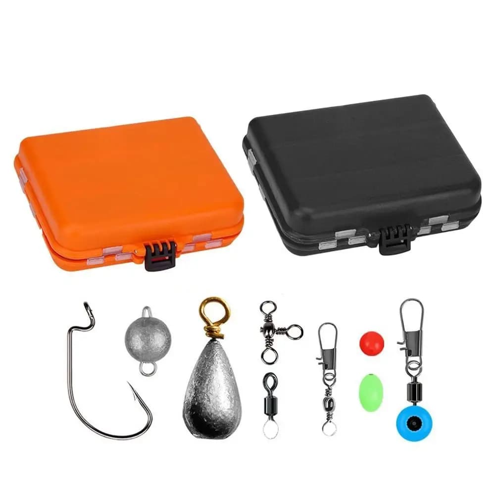 Bag Box, Fishing Equipment Box, Spins & Clip Set, Professional Fishing Tools Set, Portable and Resistant Box for Fishing Needles