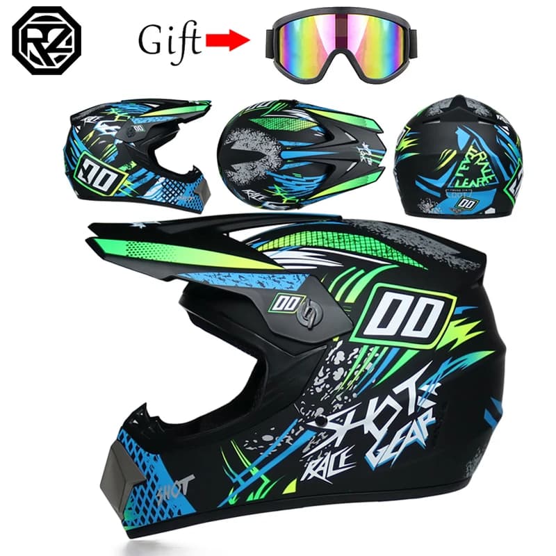 Casco fuoristrada professionale per bambini ORZ auto sportiva da discesa AM DH casco fuoristrada casco integrale casco da moto fuoristrada