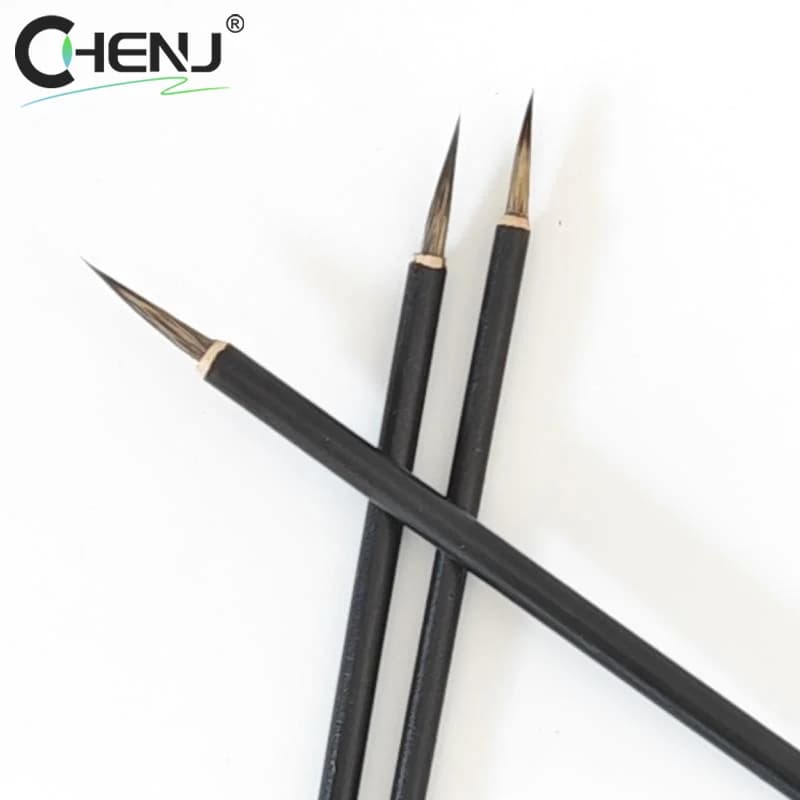 [J]3Pcs/set Chinese Calligraphy Brushes Hook Line Brush Set Fine Detail Paint Brushes For Watercolor Calligraphy Art Painting