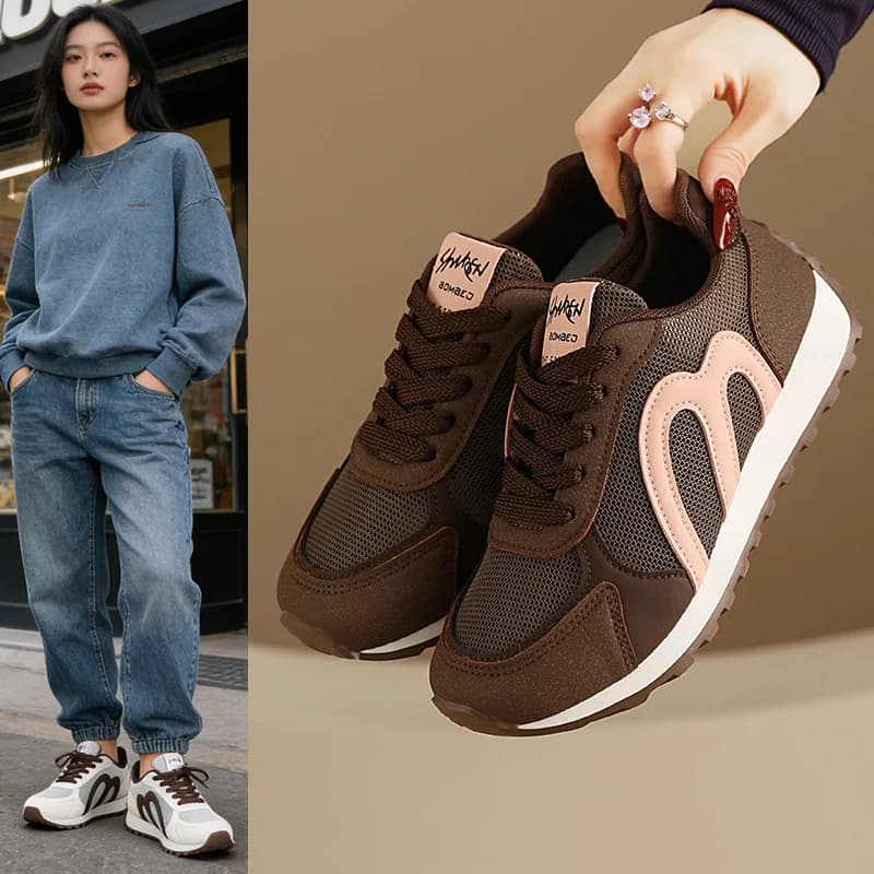 Scarpe da Corsa Estive in Mesh da Donna 2026 Traspiranti Comode Casual Sportive Versatili Leggere per la Corsa