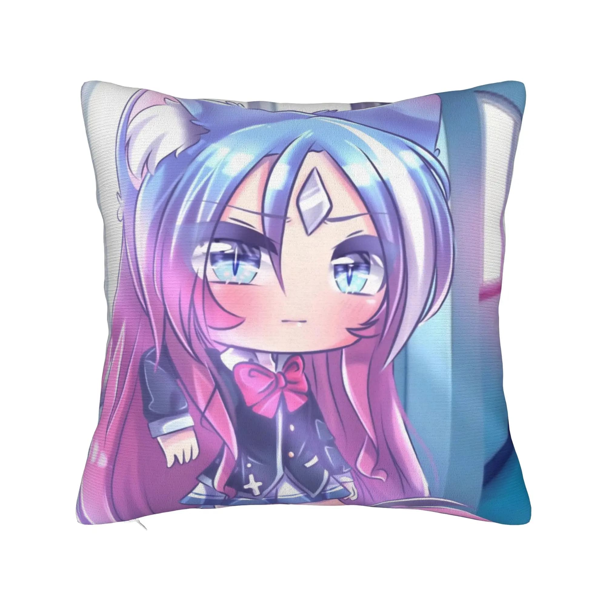 Gacha Life Cartoon Pillow Cover Accessories Printing Cushion Cover Decoration Throw Pillow Case Cover Home Multiple Sizes