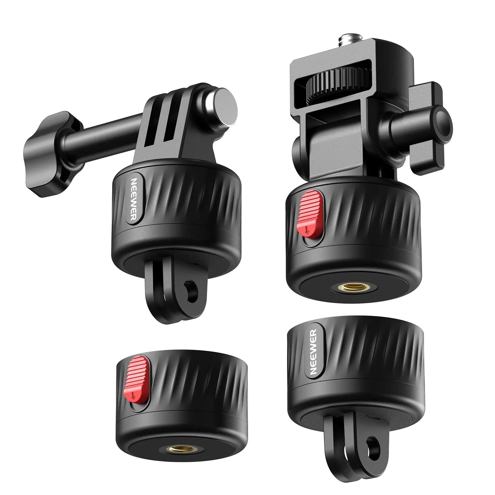 NEEWER GP-24 Universal 4 In 1 Multi Purpose Camera Mount Holder Bracket Kit Fit All Action Sports Cameras
