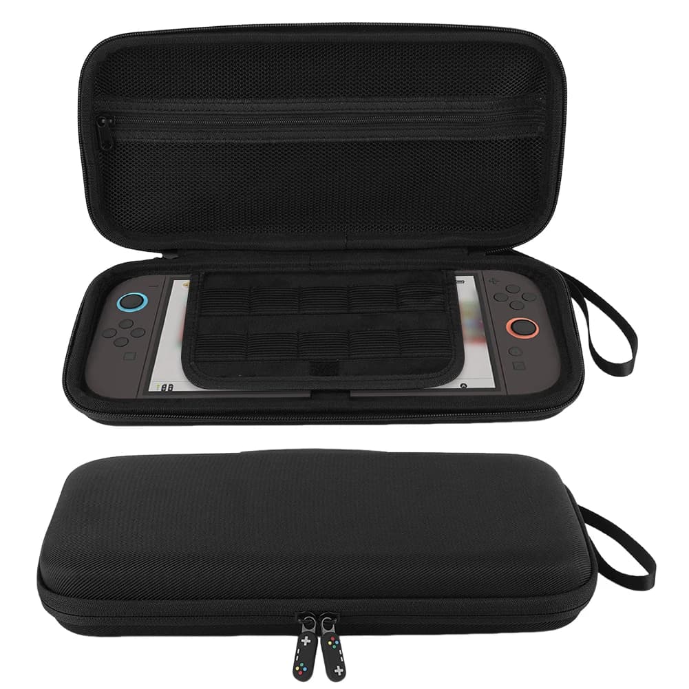 Custodia da trasporto in EVA per Switch 2, borsa antiurto con cerniera, anti-graffio, con porta per 10 schede di gioco, accessori per videogiochi