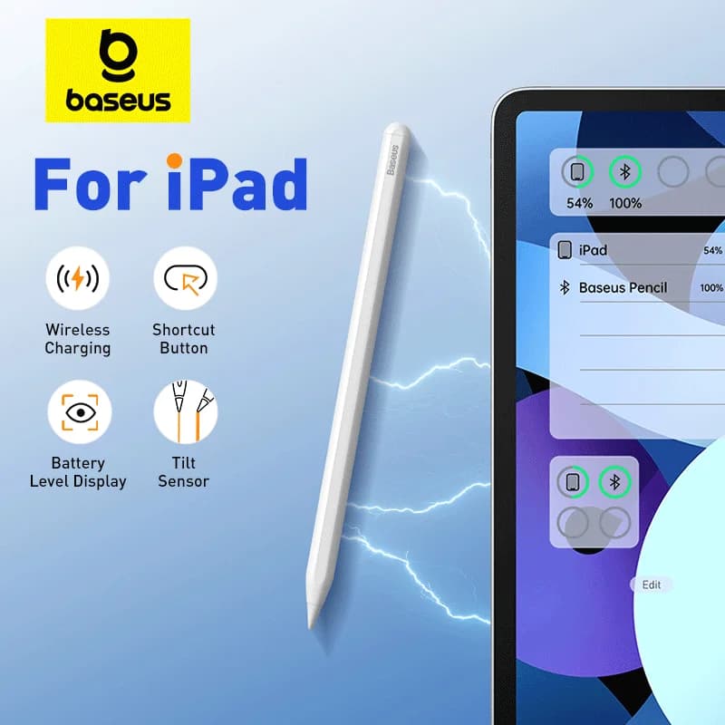 Stilo digitale Baseus Gen2 per iPad 4/5/Pro 11 e 12,9 pollici/Mini 6, per Apple Pencil-Like Pen che supporta le penne per il rifiuto del palmo