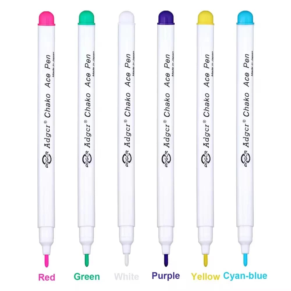 6/12pcs Air-Fading Pen Clothing Fabric Cutting Water-Soluble Water-Soluble Cross-Stitch Patchwork DIY Automatic Disappearing Pen