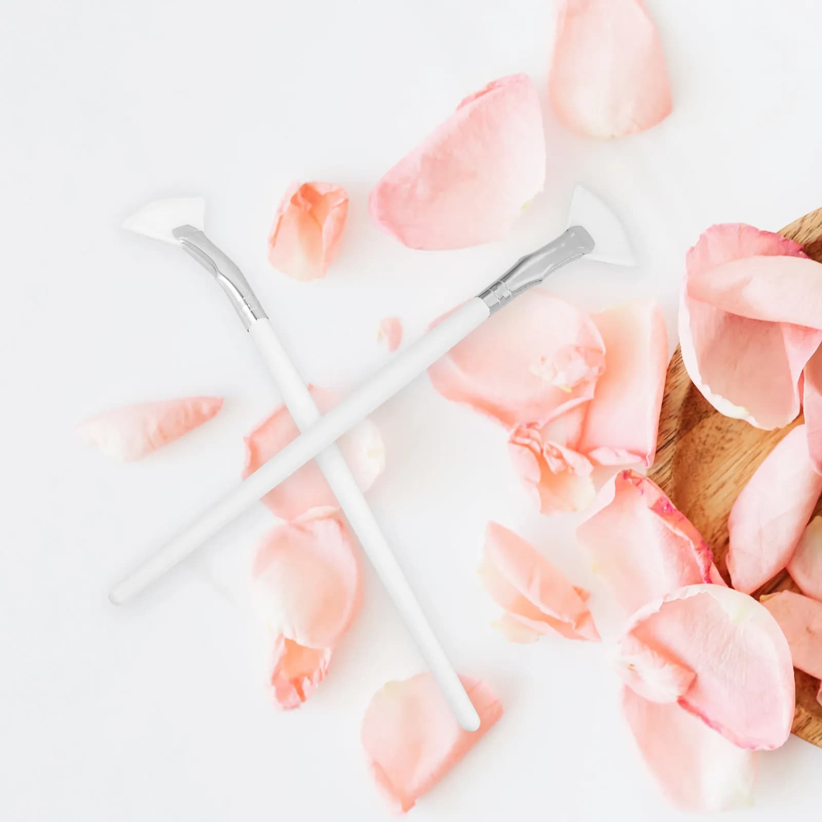 Set di 2 Pennelli Grandi per Ombretto con Setole Morbide e Manico Ergonomico per Sfumare, Applicare Illuminante, Blush e Polvere - Strumento per il Trucco